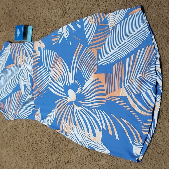 Columbia PFG Midway Bay Dress Tunic Blue Tropical Design Size XXS 2TP $50 NWT - Picture 3 of 12